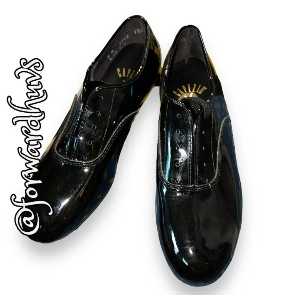 Capezio Style 7713 Patent Leather Tap Shoes Size 5M